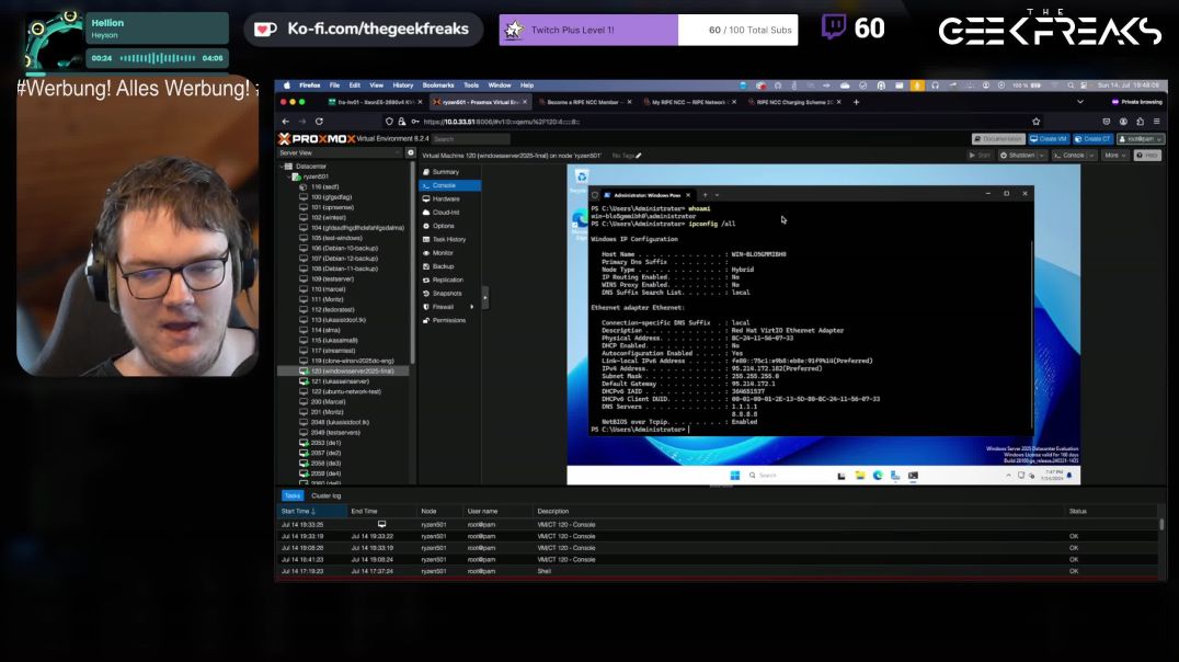 ⁣🔴VOD - Livestream 14.07.2024 - Techtalk mit Collin und Lukas - TEIL 2/2